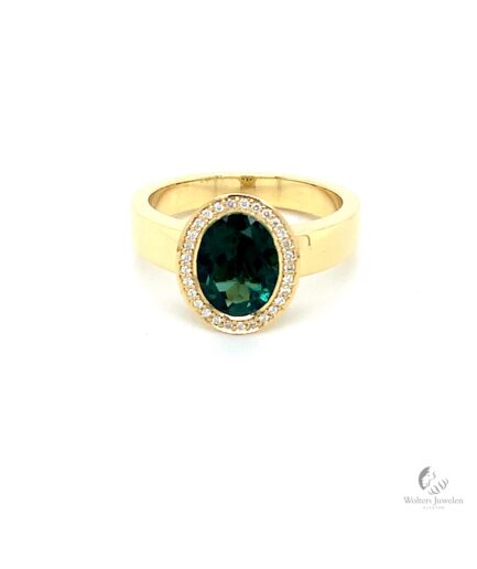 Dish Ring Diamant Toermalijn