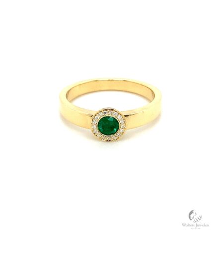 Dish Ring Diamant Smaragd