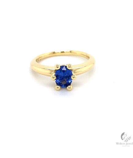 Tulp ring saffier