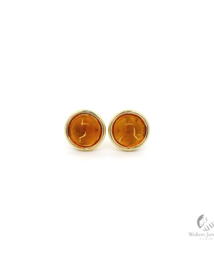 Buttons and Dots Oorstekers Citrien